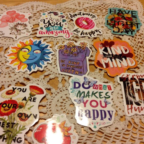 Boho, Hippie 20 new stickers for computer, scrapbooking, water bottle, crafts - Picture 3 of 4